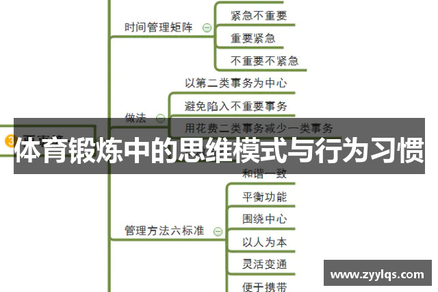 体育锻炼中的思维模式与行为习惯